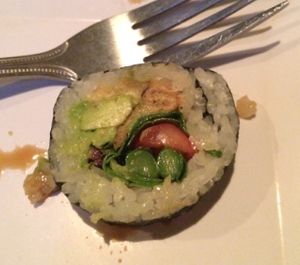 veggie roll at Sabaku Sushi in Moab