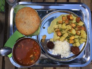 minestrone soup at Govinda in Eger