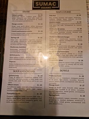 at Sumac Vegano in Cusco