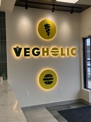 Modern bright space  at Vegholic Shawarma & Burger in Brampton