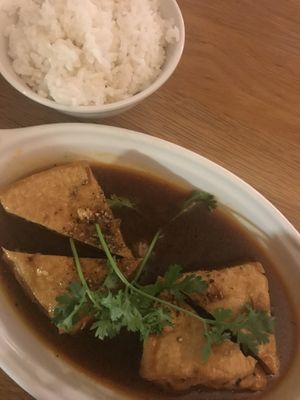 Braised tofu in coconut water   at San May - Q1 in Ho Chi Minh City