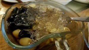 chia seed, lotus seed, grass jelly at San May - Q1 in Ho Chi Minh City