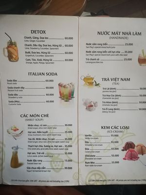 Drink menu 2 at San May - Q1 in Ho Chi Minh City