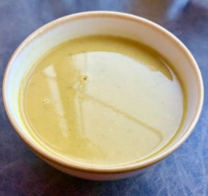 Lentil soup at Anise in Dubai