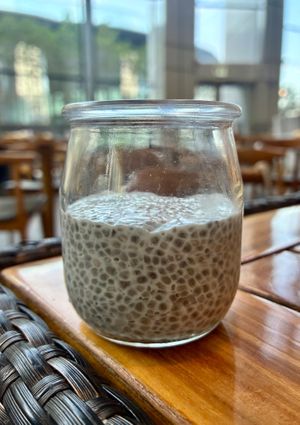 Coconut chia pudding  at Anise in Dubai