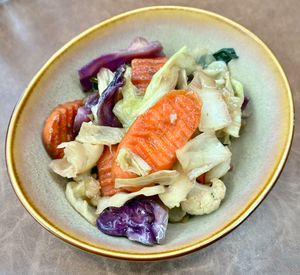 Wok-fried vegetables  at Anise in Dubai