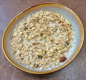 Granola with soya milk  at Anise in Dubai