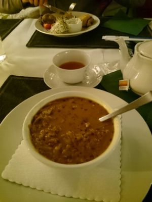 Wegańskie flaczki z boczniaków at Zielona Pracownia in Poznan