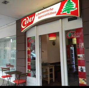 outside at Ceder in Marburg