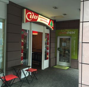 outside at Ceder in Marburg