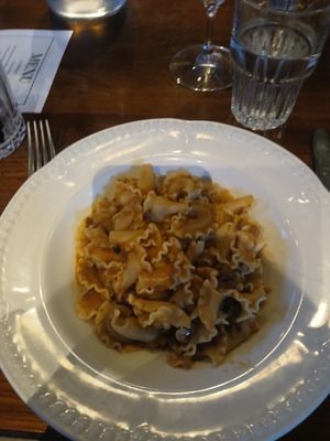 Mushroom pasta at Garden State Hotel in Melbourne
