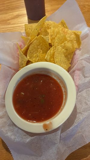 Chips and salsa   at Miguel's Mexican Restaurant in Pensacola