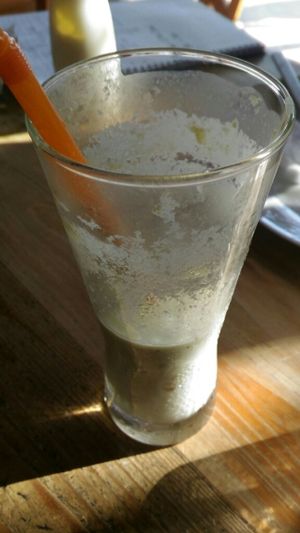 Avocado shake.... demolished! at TTK Restaurant in Pai
