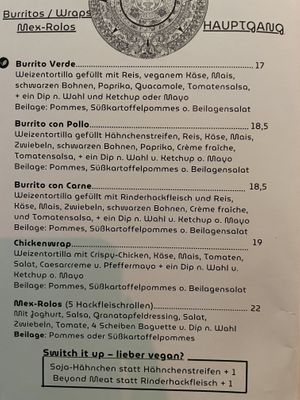Menu  at Contigo  in Koblenz