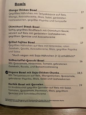 Menu  at Contigo  in Koblenz