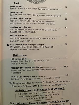 Menu  at Contigo  in Koblenz