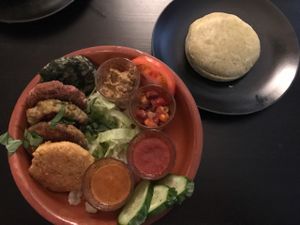 Burger selection at Jiva Burgers in St Petersburg