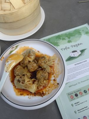 Wontons  at Tofu Vegan in Brighton
