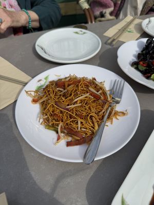 Szechuan noodles  at Tofu Vegan in Brighton