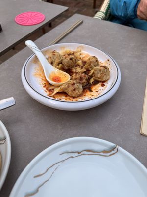 House dumpings  at Tofu Vegan in Brighton