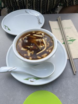 Sweet and sour soup   at Tofu Vegan in Brighton