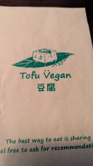 Logo at Tofu Vegan in Brighton