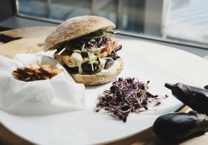 You can hardly find a better gourmet vegan burger in this part of the universe ;) at Soma Vital Food in Sofia