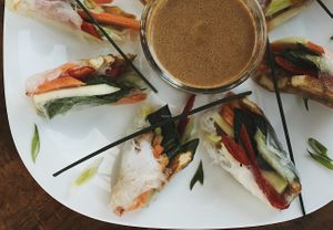 Coming soon ....the new spring rolls... at Soma Vital Food in Sofia