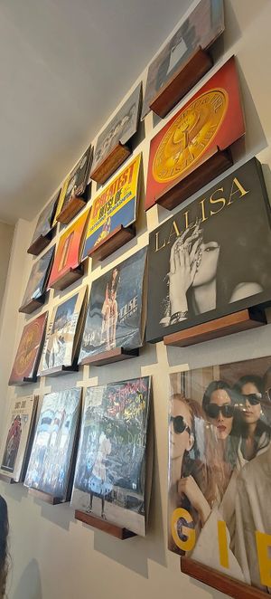 Wall deco at Adlib Cafe & Vinyl Samui in Surat Thani