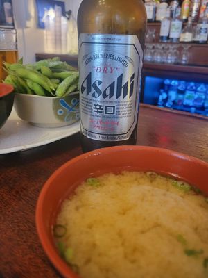 Veggie miso n Edamame at Tomo in Arcata