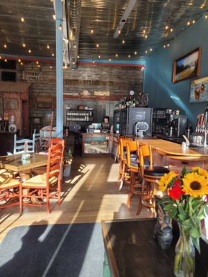 Cozy Interior at Cassidy's Café & Antiques in Ouray