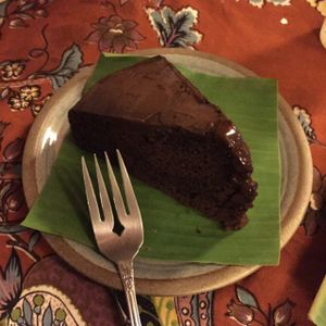 chocolate cake (vegan) at Art in Chai in Pai