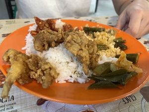 Vegan tofu and no-meat buffet  at Zhu Shim Vegetarian Restaurant in Sekinchan