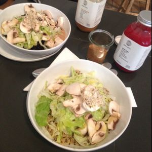 quinoa and mushroom almond topping at Daluma in Berlin