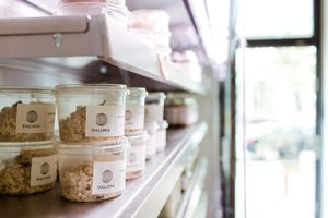 everything also for takeaway...  / of course in compostable packaging or glas ;) at Daluma in Berlin