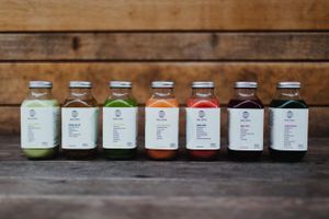 Cold pressed Juice Line-Up at Daluma in Berlin