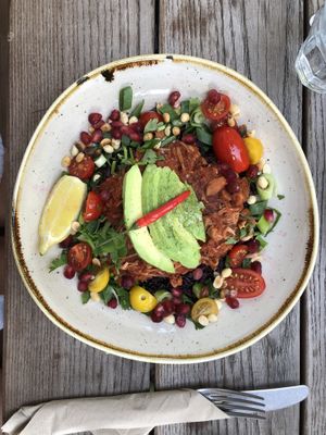 “Los Jackos” was the best meal I’ve eaten in a long time! It tasted like a healthy exotic version of Latin American food! If you don’t like spicy just get rid of the chili at Daluma in Berlin