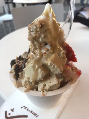 ‘Small’ frozen yogurt, actually pretty big  at Tamara - Ben Yehuda St in Tel Aviv