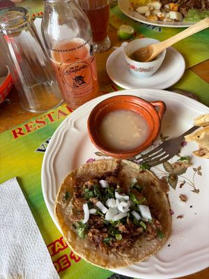 Tasty tact  at Restaurante Vegetariano - Maybe closed in Mexico City