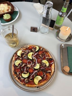 Vegan pizza  at Pumpkin in Haarlem