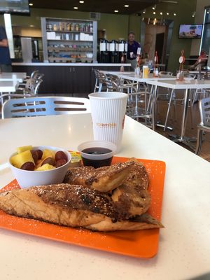 Vegan French toast ??  at Scramble in Scottsdale