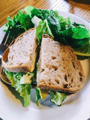 White bean and avocado sandwich at Community Loaves in Jacksonville