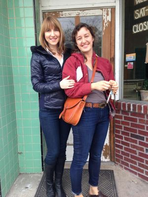 Meredith and her sister Calder visiting from New York at Community Loaves in Jacksonville