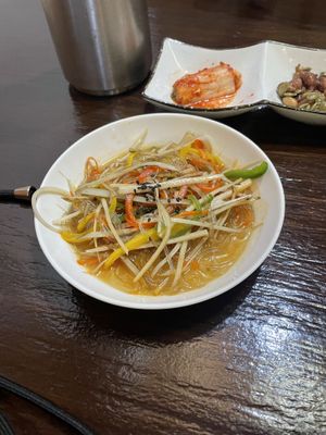 Glass noodle salad  at Maji - 마지 in Seoul