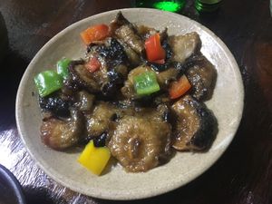 표고탕수 Shiitake mushrooms in sour sauce  at Maji - 마지 in Seoul