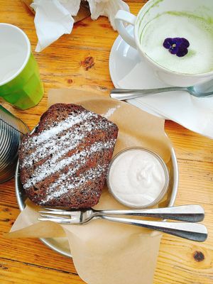 Banana bread at Cafe Xoho in Tel Aviv