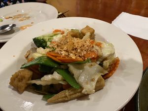 Veggies with garlic and tofu  at SabaiThai in Winchester