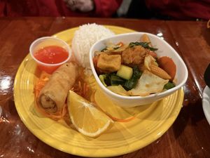 Sweet & sour with tofu  at SabaiThai in Winchester