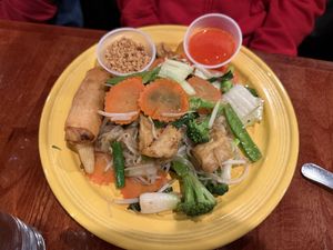 Pad Thai with veggie  at SabaiThai in Winchester