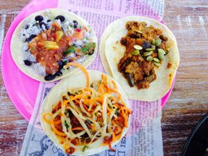 Vegan tacos at La Cantina in Whistler